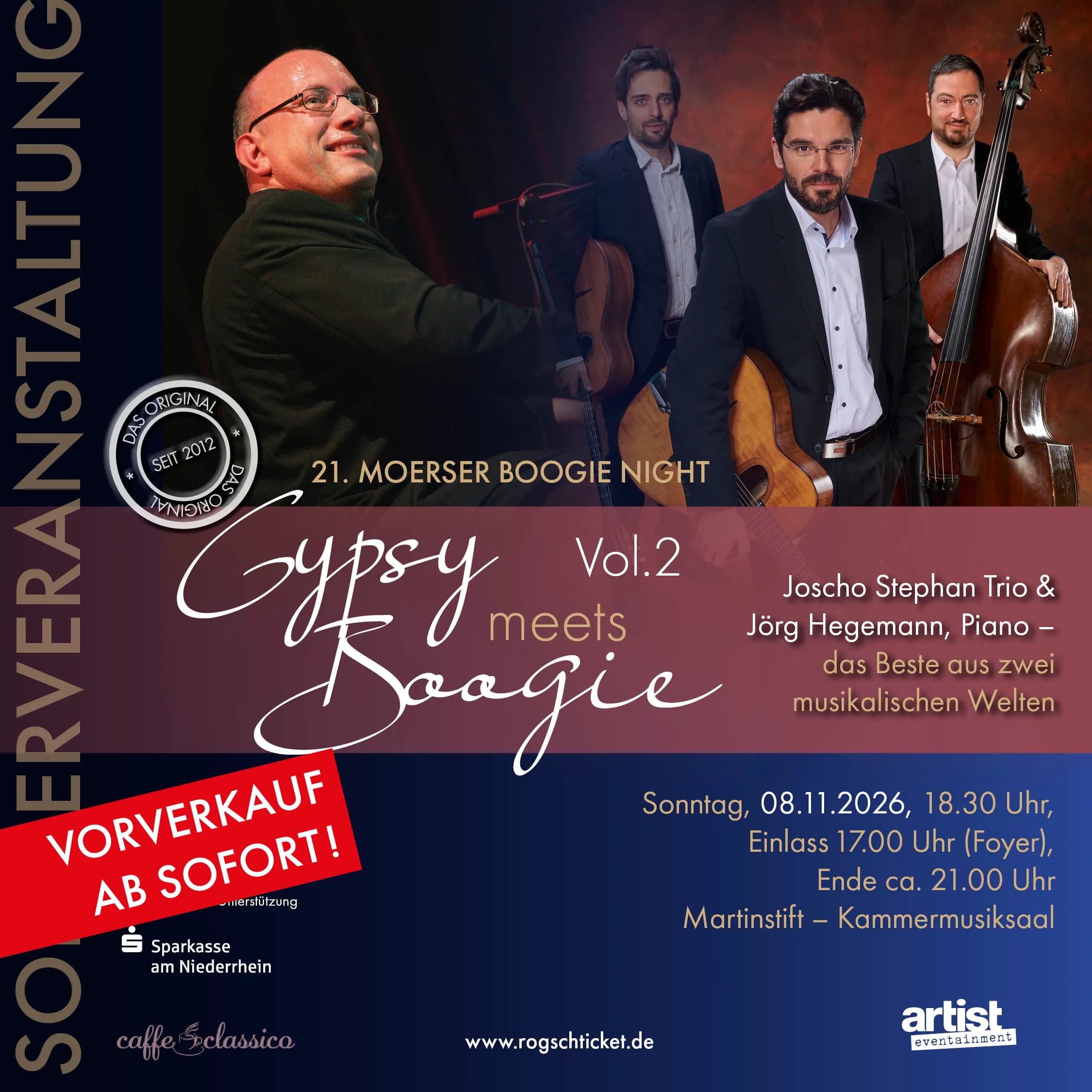 Gypsy meets Boogie Moers 2026 – Joscho Stephan Trio & Jörg Hegemann 3