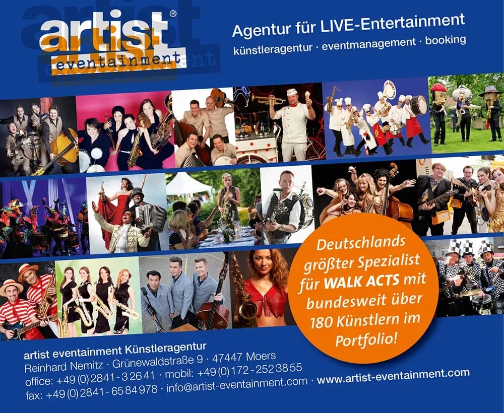 Walking Acts für Stadtfeste buchen